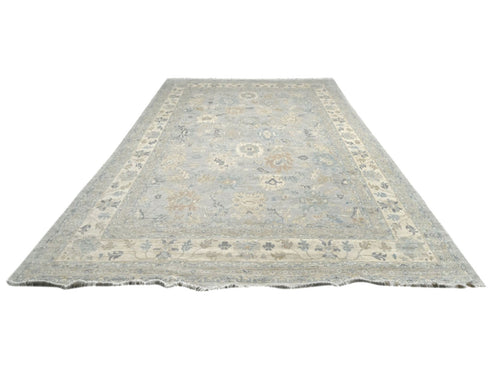 14x20 Zeigler Gray Afghan Hand Knotted Wool Area Rug